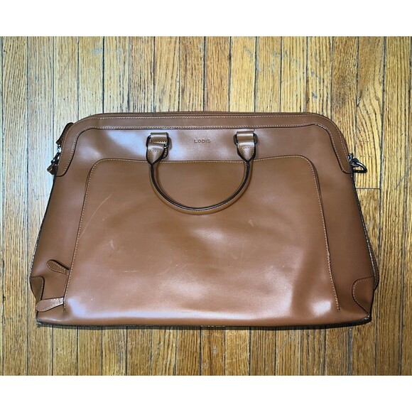 Lodis Audrey Brera Cross-Body Briefcase - Brown - Picture 1 of 9